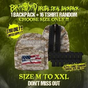 PACKAGE DEAL – BACKPACK + 16 PCS TSHIRT RANDOM